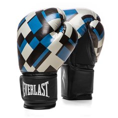 Боксерские перчатки Everlast Spark син. клетка 12 oz