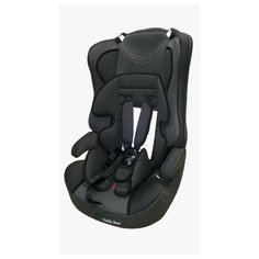 Автокресло группа 1/2/3 (9-36 кг) Мишутка LB 513RF, grey/black dot