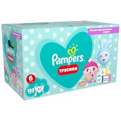 Pampers трусики Pants Малышарики 6 (15+ кг), 132 шт.