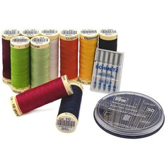 734562 Набор швейных ниток 100м с иголками, 10 катушек Гутерманн Gutermann