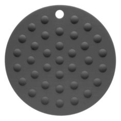 Коврик под горячее силиконовый, круглый, 17.5 х 0.2 см, GRAPHITE, PERFECTO LINEA (23-006117)