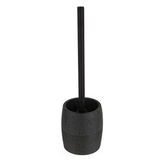 Ершик с подставкой BLACKSTONE, черный, PERFECTO LINEA (Материал: НАТУРАЛЬНЫЙ КАМЕНЬ, полирезин, нерж. сталь) (35-005035)