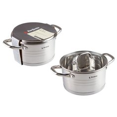 Кастрюля из нерж.стали, 2.5 л, ф 18 x 10, серия MILAGROS (Милагрос), PERFECTO LINEA (50-001810)