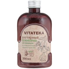 Vitateka шампунь Дегтярный от перхоти и повышенной жирности волос, 200 мл Витатека