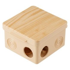 Коробка распаячная ОП 80х80х50мм, сосна, 7 мембр. вх. IP54 ЮПИТЕР (JP7113-12)