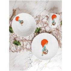 Набор посуды "Рыжая девушка" Salad