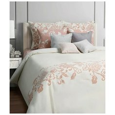 Постельное белье 1.5-спальное Mona Liza Irish cream, бязь, 50 х 70 см, белый/розовый