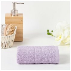 Полотенце махровое 70х140 см, светло-сиреневый, хлопок 100%, 400г/м2 4973292 Текстиль центр