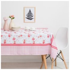 Скатерть прямоугольная 646 145х220 см, габардин, п/э 100% 6300773 Сирень