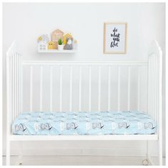 Простыня на резинке "LoveLife" Its a boy 60*120+20 см, 100 % хлопок, сатин 5800888