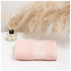 Полотенце махровое атлантика 050 100х150 см, розовый, хлопок 100%, 340г/м2 6767147 Belezza