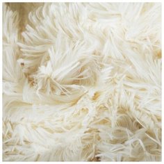 Плед мех "Шиншилла" двухсторонний, 240х220 см, кремовое, 420 г/м2,п/э 100% 2767931 Бояртекс