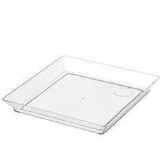 Форма фуршетная, лоток Средняя тарелка одноразовая, 130х130 мм, 130 мл, 12 шт/уп Pokrov Plast