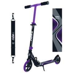 Самокат Ridex 2-колесный Liquid 180 мм, черный/фиолетовый