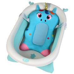 Матрас LaLa-Kids для купания новорожденных Единорог бирюзовый