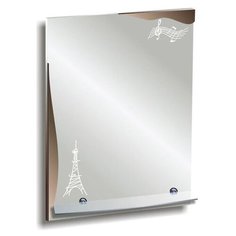 Зеркало «Париж», настенное, с полочкой, 49×68 см 1194480 Сима ленд