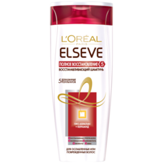 LOreal Paris шампунь Elseve Полное восстановление 5 Восстанавливающий для ослабленных или поврежденных волос, 400 мл