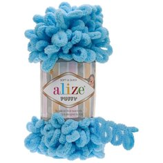 Пряжа Alize Puffy светло-бирюзовый (287)