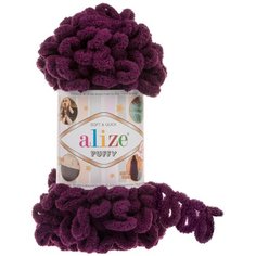 Пряжа Alize Puffy баклажан (111)