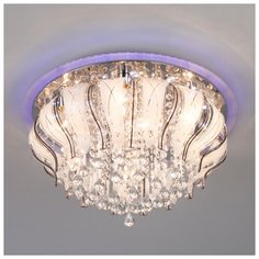 Хрустальная люстра с пультом ДУ Eurosvet Soffite 80119/8 хром