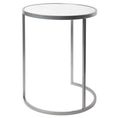 Столик интерьерный с белым мрамором 40x40x50 см ГЛАСАР