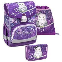 Ранец Belmil Click - Sweet Dreams, Сова , фиолетовый, с наполнением