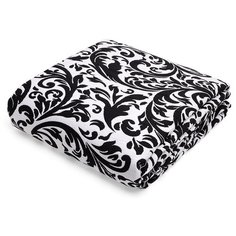 Покрывало DeNASTIA "Барокко" 200x240, жаккард, черное U000307