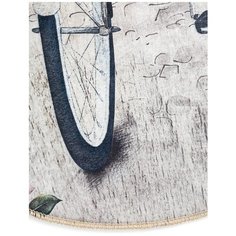 Коврик универсальный LUCKY "ВЕЛОСИПЕД", 60x90см овал, M000058