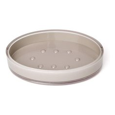 Мыльница DeNASTIA, бежевая (овал) X000053