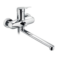 Смеситель DIVINO LUX для ванны шар. D40мм переключатель на корпусе излив 300мм SH454-15