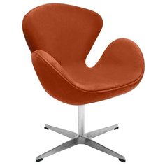 Кресло SWAN CHAIR терракотовый, искусственная замша Bradex Home