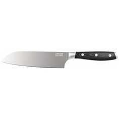 Нож Rondell Santoku Falkata (0328-RD-01) стальной сантоку лезв.140мм прямая заточка черный блистер / 1421394