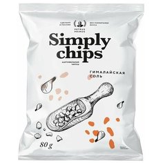 Картофельные чипсы Simply chips гималайская соль, 80 гр