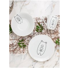 Детский подарочный набор посуды Salad "Мишка"