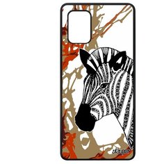 Чехол на смартфон Samsung Galaxy A71, "Зебра" Полосатая Zebra Utaupia