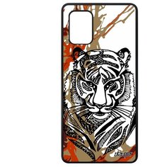 Чехол на смартфон Galaxy A71, "Тигр" Тайга Африка Utaupia