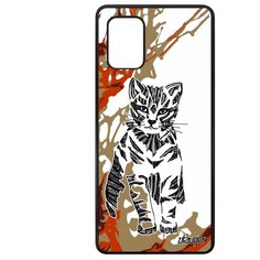 Чехол на смартфон Galaxy A71, "Кот" Cat Бенгальский Utaupia