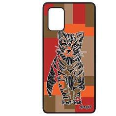 Чехол на смартфон Galaxy A71, "Кот" Котенок Тигристый Utaupia