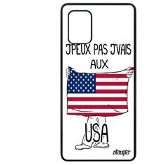 Чехол на смартфон Galaxy A71, "Еду в США" Государственный Флаг Utaupia