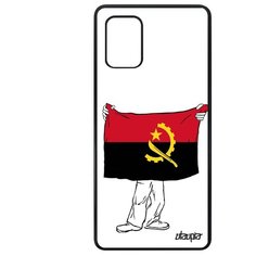 Чехол на смартфон Samsung Galaxy A71, "Флаг Анголы с руками" Туризм Государственный Utaupia