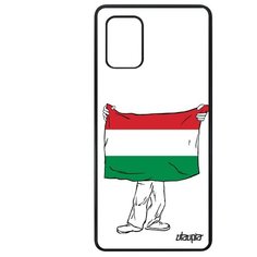 Чехол на смартфон Samsung Galaxy A71, "Флаг Венгрии с руками" Путешествие Патриот Utaupia