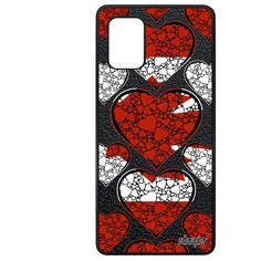 Чехол на смартфон Samsung Galaxy A71, "Флаг Канады с сердцем" Патриот Туризм Utaupia