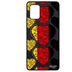 Чехол на смартфон Galaxy A71, "Флаг Германии с сердцем" Путешествие Государственный Utaupia