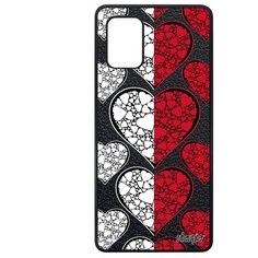 Чехол на смартфон Galaxy A71, "Флаг Монако с сердцем" Туризм Любовь Utaupia