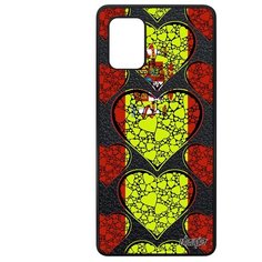 Чехол на смартфон Samsung Galaxy A71, "Флаг Испании с сердцем" Страна Туризм Utaupia