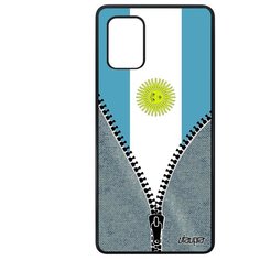Чехол на смартфон Galaxy A71, "Флаг Аргентины на молнии" Государственный Туризм Utaupia