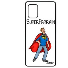 Чехол на смартфон Samsung Galaxy A71, "Суперкрестный" Смешной Супергерой Utaupia