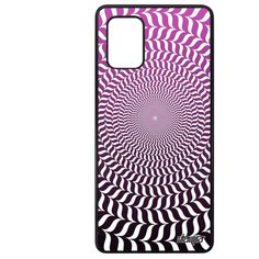 Чехол на смартфон Samsung Galaxy A71, "Иллюзия круга" Круглый Геометрический Utaupia