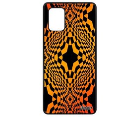 Чехол на смартфон Galaxy A71, "Иллюзия звезда" Геометрический Мираж Utaupia