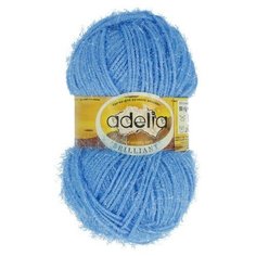 Пряжа Adelia "BRILLIANT" 100% полиэстер №39 св.голубой - 10 мотков по 50 г